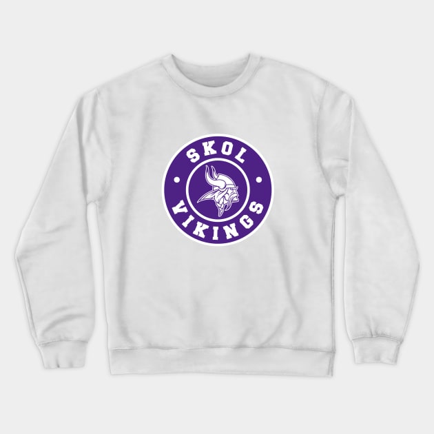 SKOL VIKINGS Crewneck Sweatshirt by BURN444